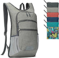 20L Lightweight Hiking Daypack, Foldable Travel Packable Backpack for Men Women for Cycling Camping Outdoor (Gray)