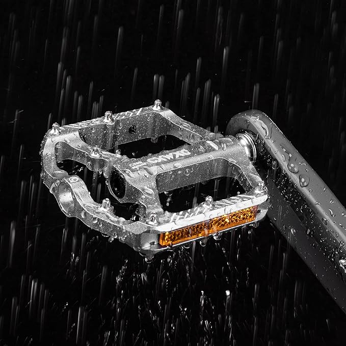 Bike Pedals - 9/16" Bicycle Pedals Platform - 3 Sealed Bearing Bike Pedals, Lightweight Plat Pedals for Road Mountain BMX City Bike