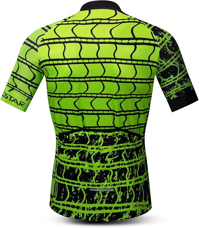 New Pro Full Zipper Men's Cycling Jersey Short Sleeve Riding Shirt USA