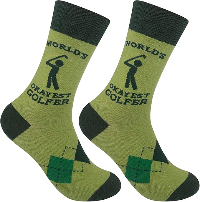 FUNATIC Funny Outdoor Themed Socks for Men Women - Novelty Gifts For Golfing, Fishing, Hunting, Bigfoot, Pickleball, and More
