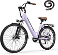 ACTBEST Core-Swept Electric Bike for Adults - 468Wh Removable Battery, Peak 750W Brushless Motor Cityrun Ebike,Up to 50 Miles, 26" Step Thru Commuter Electric Bicycle, with 7 Speed, E-Bikes