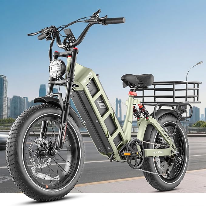 eAhora Juliet Pro 2/Juliet 2/Juliet Electric Bike for Adults 43Mph Peak 5400W/1700W/1200W Dual Motor Ebike 60V-52V 70Ah-60Ah 200+Miles Long Range Fat Tire Full Suspension Mountain Bike, E Bike