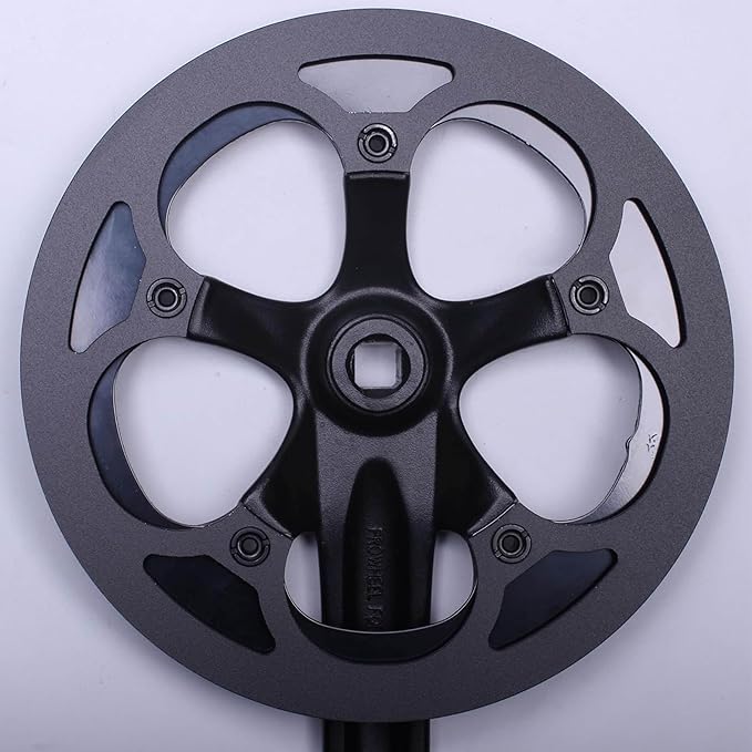 PROWHEEL Bike Chainring Guard,130MM BCD 42T/44T/46T/48T/52T/53T/54T/56T/58T/60T Aluminum Alloy Chain Ring Protector Cover for Chainring Sprockets MTB,E-Bike,Road Bike,City Bike,Folding Bike
