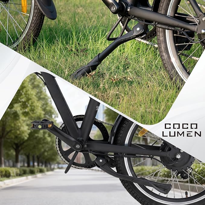 Bike Kickstand Center Mount - Adjustable Kickstand for Mountain, Road & Ebikes - Wide Reinforced Base Fits 26"/29" Wheels - Aluminum Alloy Supports 35kg Load
