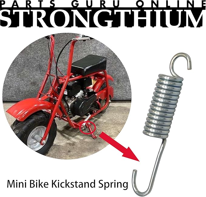 Strongthium Mini Bike Kickstand Spring for Coleman CT100U Trail CT200U B200R Bike CX100X RB200 Massimo Baja Warrior MB200 Doodlebug DB30 Motovox Mbx10 MBX11 RT100 RT200 Mini Bikes Parts