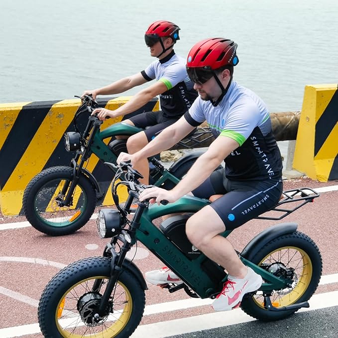 SMARTRAVEL 1200/3000W Adult Electric Bicycle,Dual Motor Electric Bike with 48V25Ah Dual Lithium Battery,70-92Miles Range,7 Speed Gears for Adults