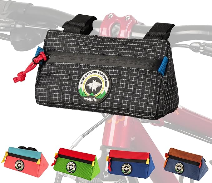 Bike Handlebar Bag,Kids Bicycle Front Basket Pack,Waterproof Bikes Bag,Small Bicycle Handle Bar Bag for Boys Girls Men Women