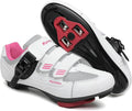 Womens Cycling Shoes Compatible with Peloton Bike Clip in Ladies Indoor Cycling Road Bike Riding Biking Shoes, Pre-Installed Delta Cleats
