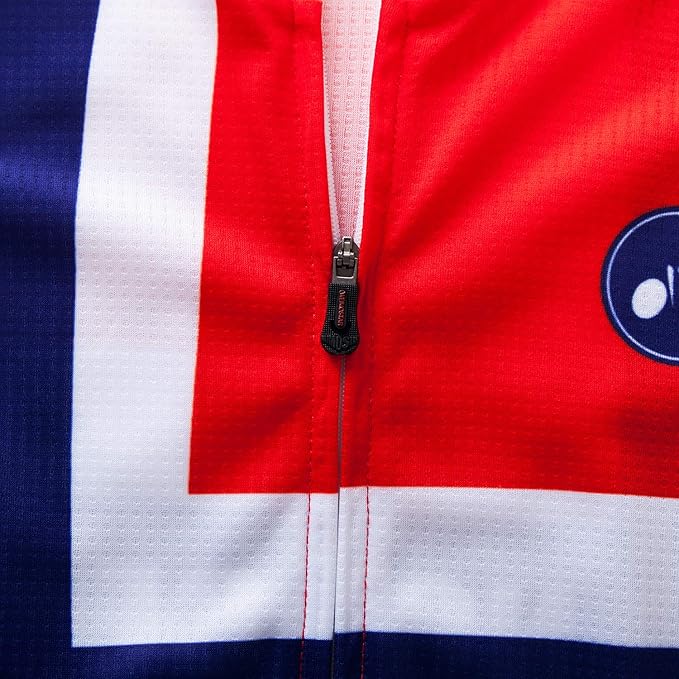 Men's Cycling Jerseys Tops Biking Shirts Short Sleeve Full Zipper Bike Clothing