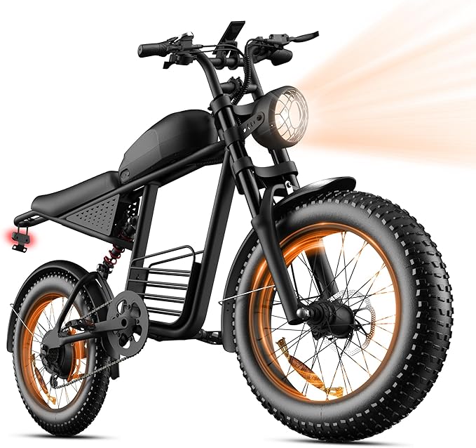 Electric Bike for Adults FX20 - 3000/1500W Electric Dirt Bike, 37/35MPH Fast 48V 25/18.9Ah 40-60 Miles Long Range E-Bike, 20" Fat Tire Off-Road Ebike, Mountain Bicycle, Hydraulic Brakes, UL 2849