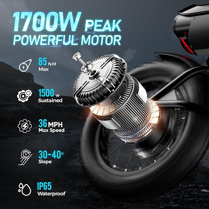 eAhora DL2000 (2025 Version) Electric Bike for Adults, Peak 4000W/1700W 44MPH/36MPH Dual/Single Motor Ebike, 52V 30Ah 60-90 Miles Long Range Electric Bicycle, Fat Tire Full Suspension Hydraulic Brake