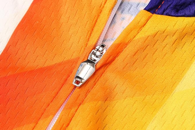 New Pro Full Zipper Men's Cycling Jersey Short Sleeve Riding Shirt USA