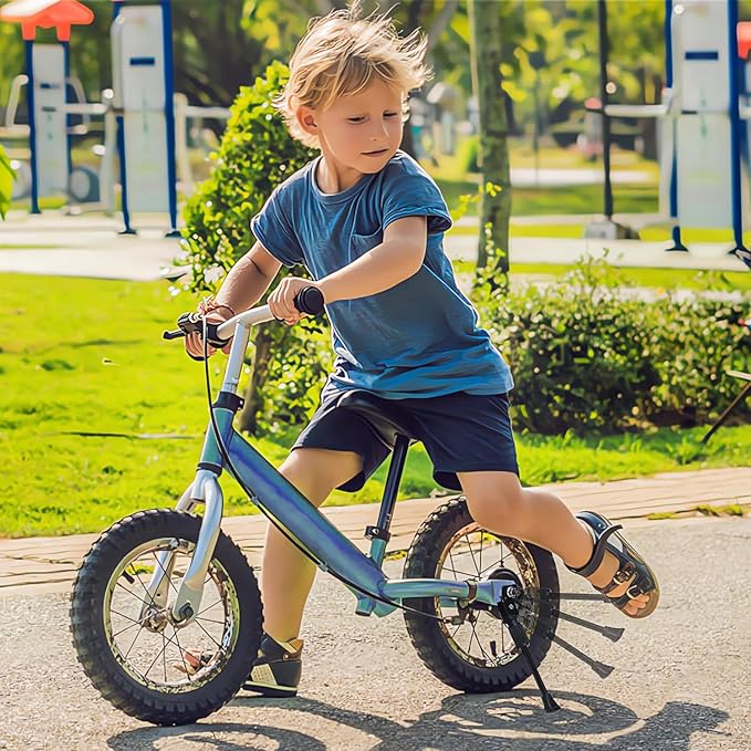 Kids Bike Kickstand Fits 12 14 16 18 20 Inch Bicycles, Aluminum Alloy Kickstand for Kids Bike with Anti-Slip Pad, Universal Fit for Mountain Road Bikes