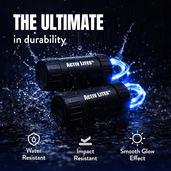 Activ Life 2-Tire Pack LED Bike Wheel Lights with Batteries Included, Get 100% Brighter and Visible from All Angles for Ultimate Safety and Style
