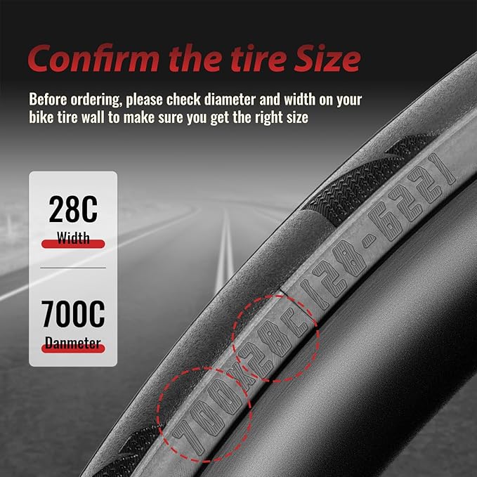 MOHEGIA 700C Road Bike Tire: 700x25C/700x28C Foldable 60 TPI Bicycle Tires Replacement for Cycle Race Road Touring Bike