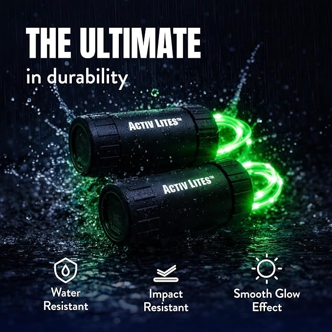 Activ Life 2-Tire Pack LED Bike Wheel Lights with Batteries Included, Get 100% Brighter and Visible from All Angles for Ultimate Safety and Style