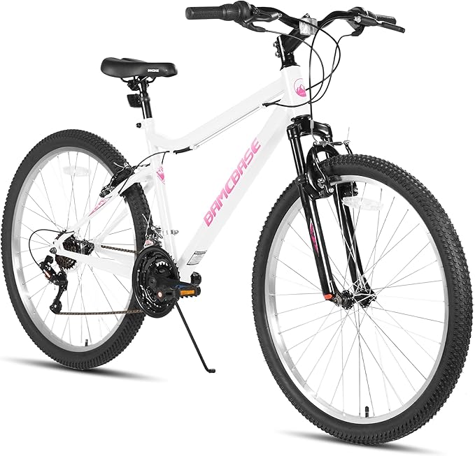 HILAND Adult 26 Inch Mountain Bike, Mens Womens Bicycle, High-Carbon Steel Frame Mountain Bicycle, Sport MTB for Adults, Multi-Color