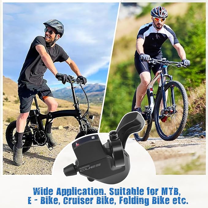 ZUKKA Bike Shifter Left SL-U6000-L 2 Speed Shifter Mountain Bicycle Folding Bike Commuter Bike
