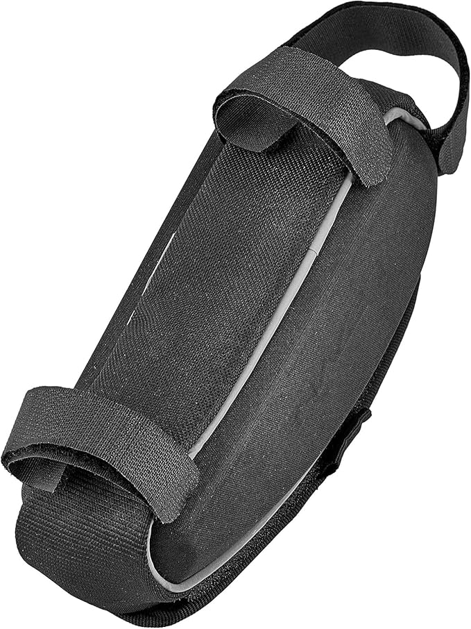 LEZYNE Energy Caddy Bicycle Frame Storage Bag - Water-Resistant Bike Top Tube Organizer with Zipper Closure, 3-Point Attachment
