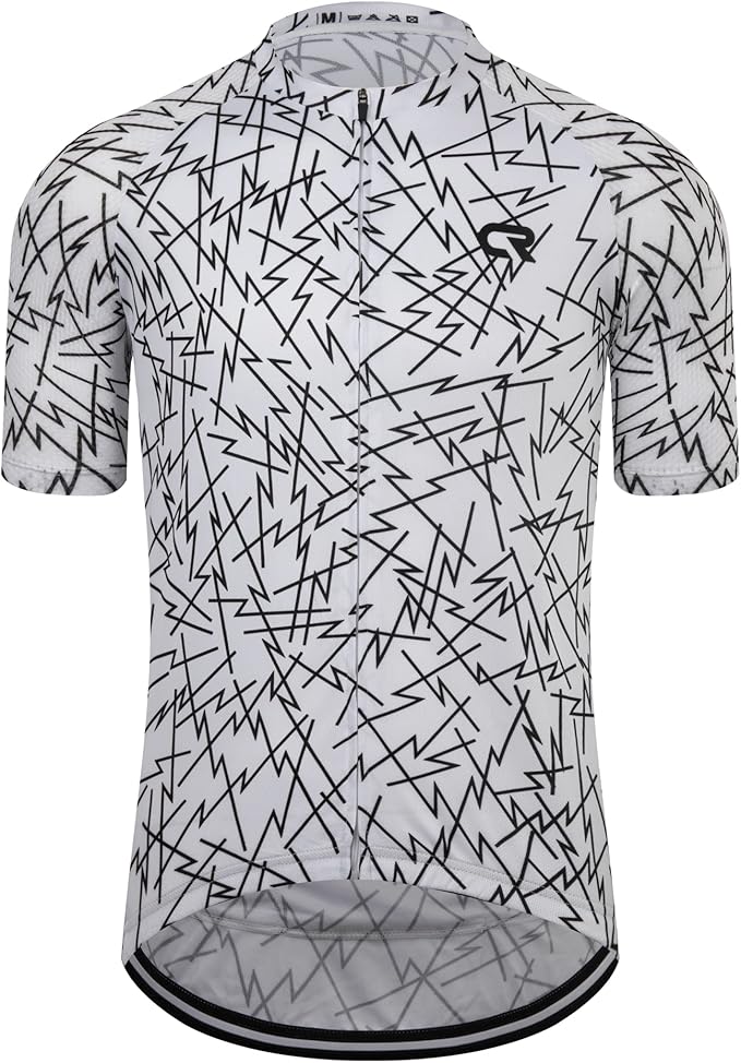 Coconut Ropamo CR Mens Cycling Jersey Short Sleeve Road Bike Shirt with 3+1 Zipper Pockets Breathable Quick Dry