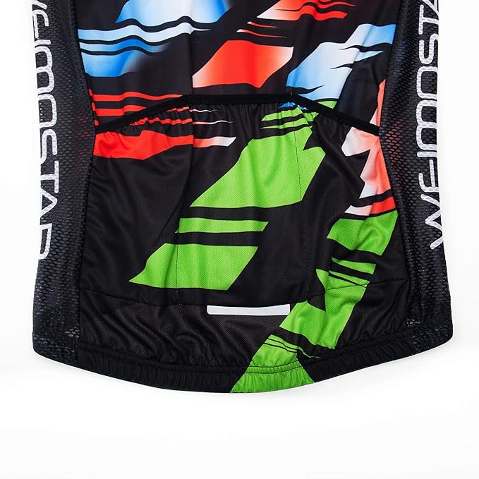 New Pro Full Zipper Men's Cycling Jersey Short Sleeve Riding Shirt USA