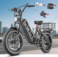 eAhora Juliet Pro 2/Juliet 2/Juliet Electric Bike for Adults 43Mph Peak 5400W/1700W/1200W Dual Motor Ebike 60V-52V 70Ah-60Ah 200+Miles Long Range Fat Tire Full Suspension Mountain Bike, E Bike