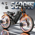 eAhora 5600W Romeo Pro 3 Dual Motor Electric Bike for Adults 50MPH, 60V70A, 26x4 Fat Tire Full Suspension All Terrain Ebike for Men Women, Up to 200 Miles for Snow Off-Road Commuter Mountain E-Bike