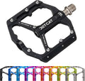 Mountain Bike Pedals Flat - MTB Pedals Flat, Bicycle Pedals, Road Bike Pedals, BMX Pedals, for BMX MTN Road Gravel EBike, Specialized Parts, Adults, Aluminum Metal Stamp 9/16"