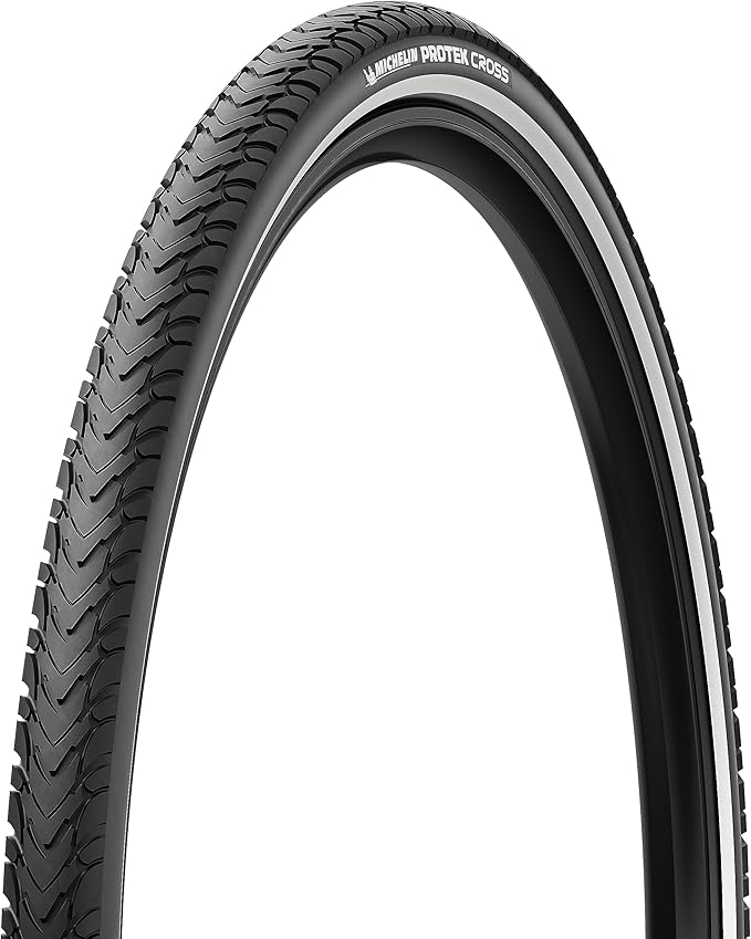 Michelin Protek Cross Tires – All-Terrain, Reinforced, Anti-Puncture, Clincher, E-Bike Compatible, Durable City Rubber Technology