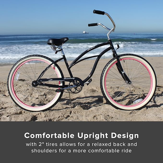 sixthreezero Urban Lady Beach Cruiser Bike, Women's 3 Speed Hybrid Bicycle