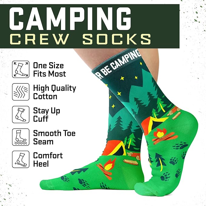 VICRAZY Hiking, Cycling, Camping Socks for Men, Women - Hiking, Bicycle, Camping, Bike Accessories, Stocking Stuffers