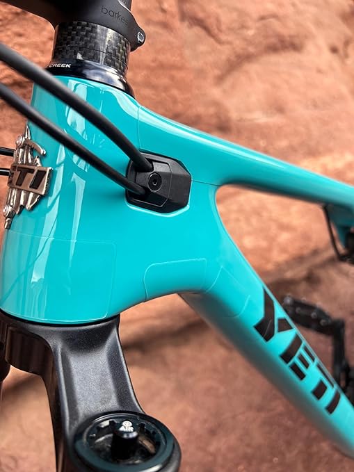 Precut Bike Frame Protection Tape- High Impact Clear Vinyl Wrap Includes 4 Sheets (8.5”x14.5) eBike, MTB Frame Protection, Protects from Scratches and Dings (Glossy Clear)