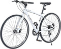 ZUKKA 700C Road Bike for Adult 7 Speed Road Bike Hybrid Road Bicycle Aluminum Frame/Dual-Disc Brakes/Multiple Colors
