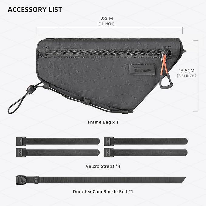 Bike Frame Bag Bike Triangle Bag Bicycle Pouch Under Tube Bag 1.7L with Dual Side Mesh Pockets for MTB Road Bike Cycling Commuting and Outdoor Adventures