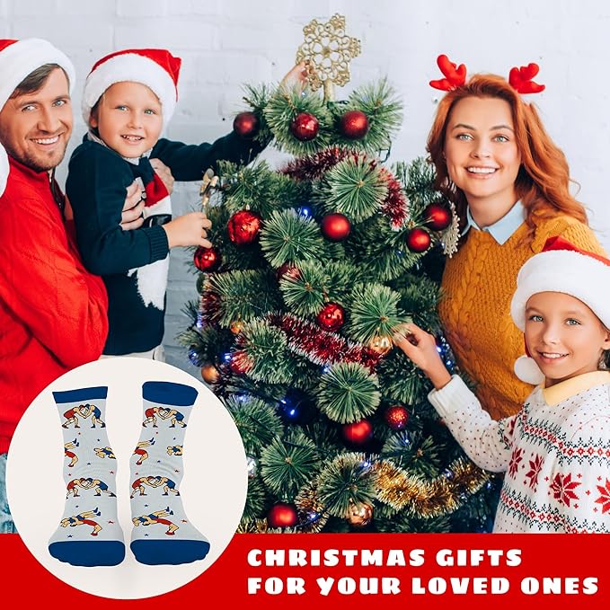 FOURSTUFF Ski, Cycling, Basketball, Golf, Pickleball, Softball, Volleyball, Wrestling, Soccer - Sports Socks for Women Men