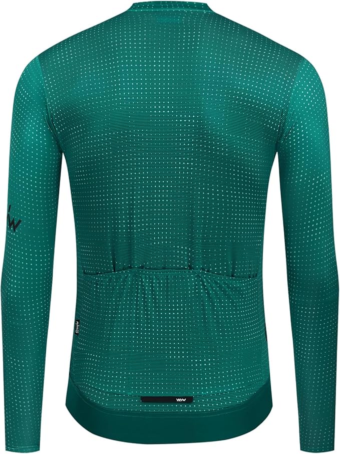 YKYWBIKE Cycling Jersey Men Long Sleeves Bike Jersey with Pockets Breathable MTB Biker Shirts Biking Shirts for Men Cycling