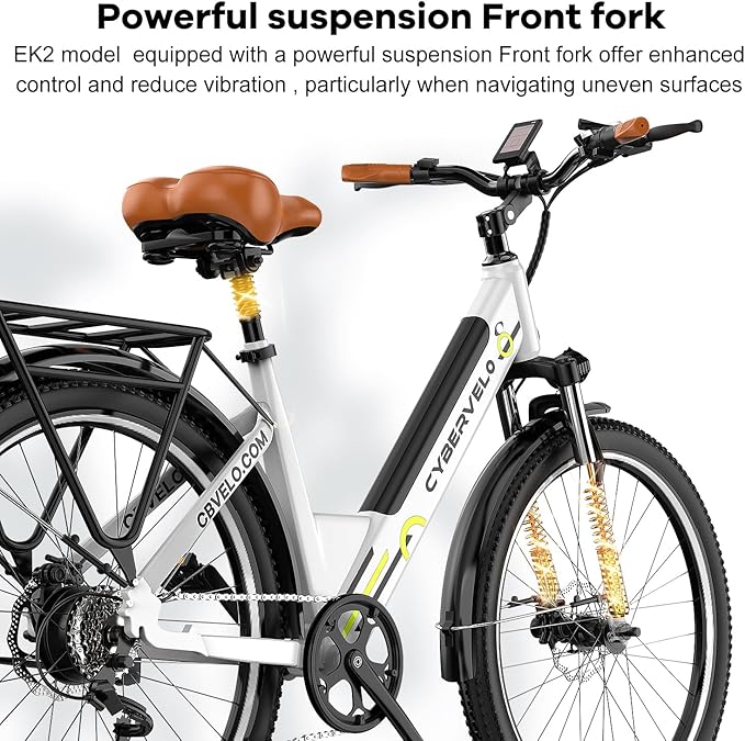 1000 Peak Electric Bike for Adults,up 80 Miles Removable Battery Ebike, 26" Electric E Bike with 7-Speed,Adult Electric Bicycles for Commute Beach Snow Womens/Man All Terrain