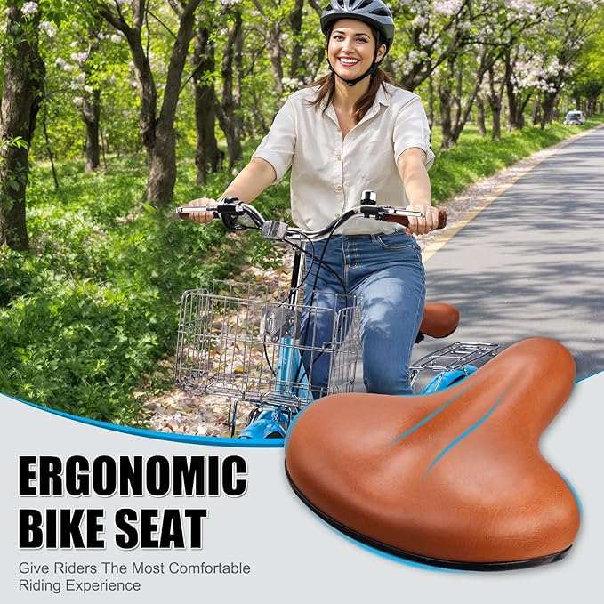 Foldable Cruiser Bike 7-Speed Cruiser Bike 26Inch Women Bicycle with Ergonomic Upright Frame, Effortless 7-Speed Shifting and Lightweight Design for Adult Men and Women