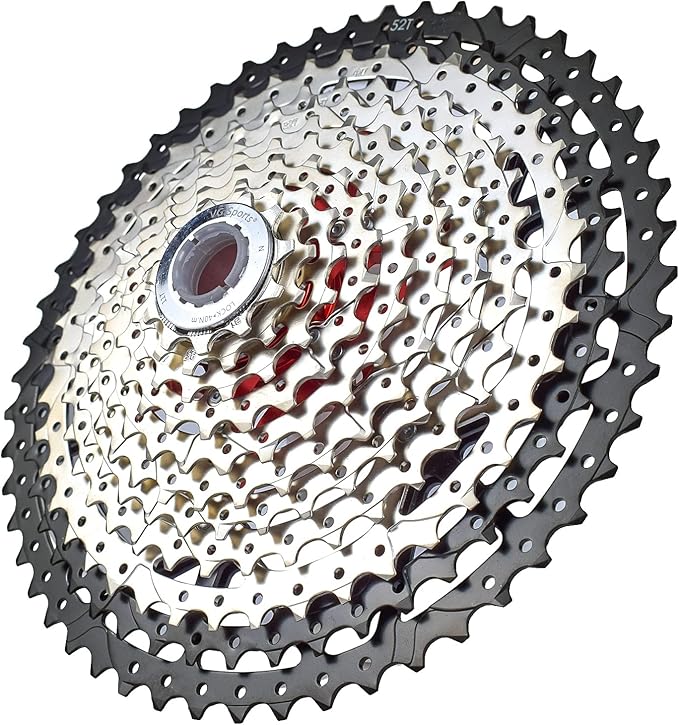 VG SPORTS 8/9/10/11/12 Speed Ultra-Light Bike Cassette for Mountain Bike 11-40T/11-42T/11-46T/11-50T/11-52T MTB Cassette Lightweight Aluminum Bracket Cassette