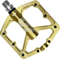 MTB Pedals Flat, Gravel Bike Pedals Flat, Light CNC Aluminum Alloy Platform Pedal w 3 Bearings Cr-Mo Spindle, Grippy Bicycle Pedals w 16pcs Pins, Mountain Bike Pedals Adult Child BMX Bike 9/16"