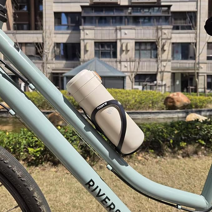 Bike Water Bottle Holder, Water Bottle Holder for Bike Aluminum Alloy, Universal Bike Water Bottle Cage for Road, Mountain and Gravel Bikes (Black)