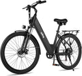 Qlife Cityone Electric Bike for Adults & Teens, Step-Through Commuter Ebike, 1000W Peak Motor, 55-Mile Range, 48V Removable Battery, 26-Inch City Tires, 7-Speed, Up to 25 MPH