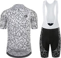 Coconut Ropamo CR Men's Cycling Jersey Set Road Bike Jersey Zipper Pocket Bib Shorts with 4D Padded Cycling Clothing Set