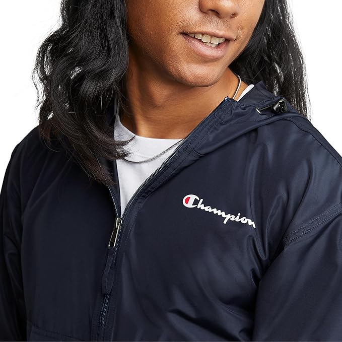 Champion Men's Jacket, Stadium Full-zip Jacket, Wind Resistant, Water Resistant Jacket for Men