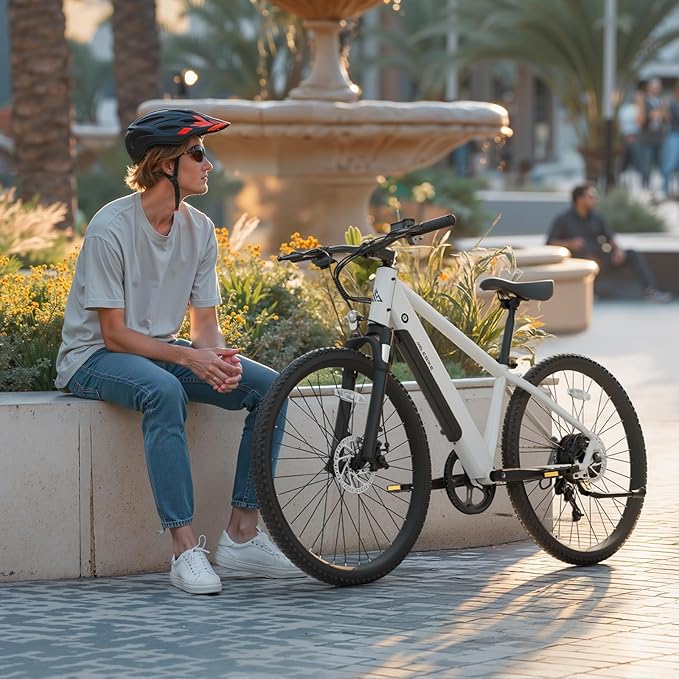 TST Electric Bike for Adults, 750 Peak Motor Ebike with 36V/7.8Ah Battery, up to 40 Miles Range 25 MPH Electric Bicycle, 7 Speed, 26" E Bike for Commute
