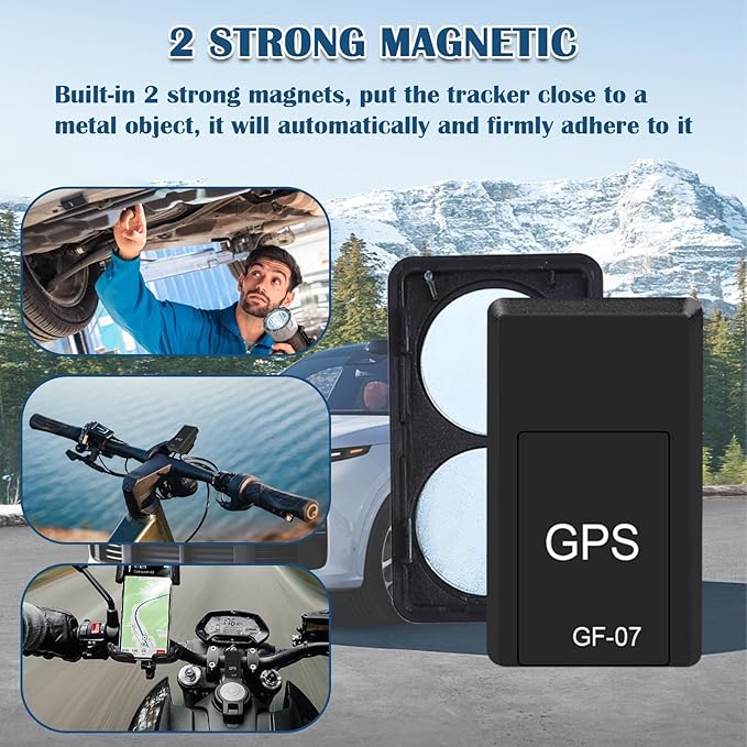 GPS Tracker for Vehicles - Mini Car GPS Tracker Portable Real Time Magnetic GPS Tracking Device,No Subscription Required/No Monthly Fee,Hidden GPS Trackers for Kids,Dogs,Trucks