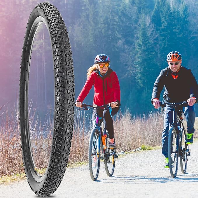 SIMEIQI Bike Tires 26x1.95 Inch Bike Tire for Mountain Foldable Replacement Bicycle Tire