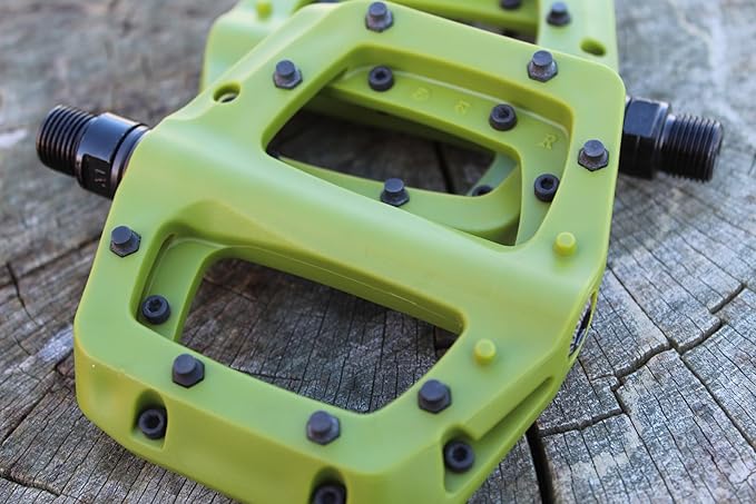 Eastern Nylon Linx Pedals 9/16 - Lightweight, High-Grip MTB & BMX Pedals with Removable Metal Pins, Chromoly Axle for BMX, MTB, Road & Kids Bikes - Multiple Colors