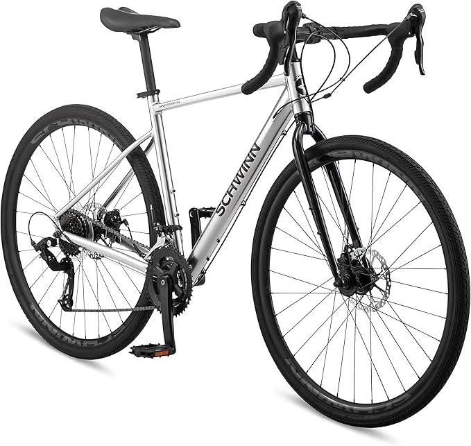 Schwinn Sporterra RX Gravel Bike, 700c Mens and Womens Bike, 14-Speed Drop Bar Gravel Bicycle, Mechanical Disc Brakes, Rigid Fork, Aerodynamic Riding Position, Quick Release Seat Post, Adult Bicycle | Drop Bar, Gravel Bicycle, Rigid Fork