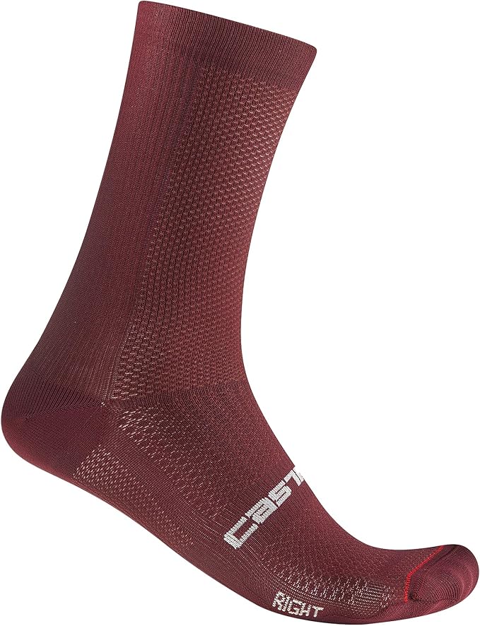CASTELLI Men’s Espresso 18 Sock, Moisture Wicking Performance Cycling Apparel Sock for Road & Gravel Biking
